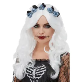 Day of the Dead Peruukki Valkoinen