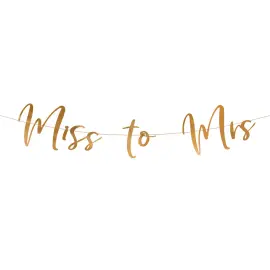 Miss To Mrs Banderolli Metallic Ruusukulta