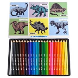 Puuvärit Dinosaurukset 36-pakkaus