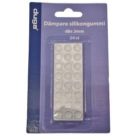 Silikonikumi Vaimennin Läpinäkyvä 24 kpl