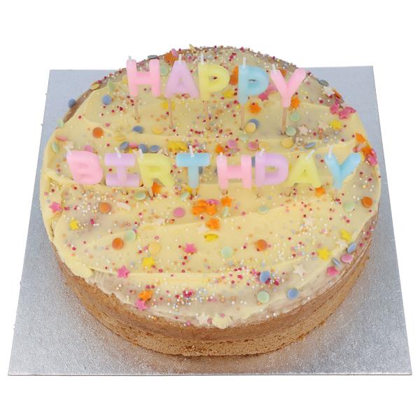 Kirjainkynttilät Happy Birthday Pastelli