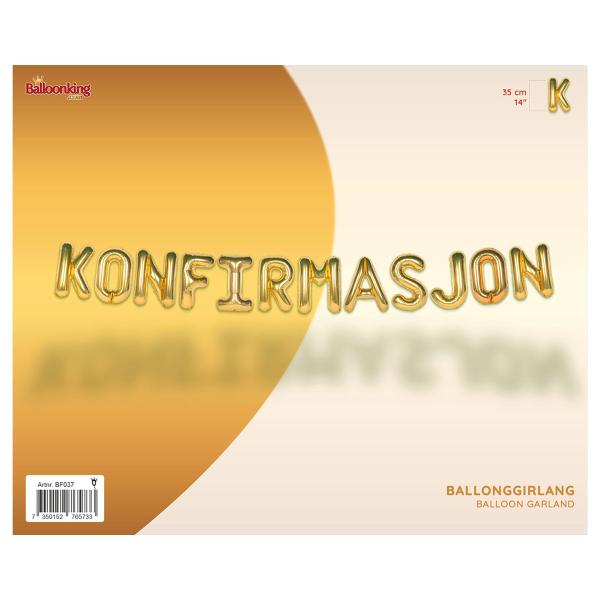 Ilmapallonauha Konfirmasjon Kulta
