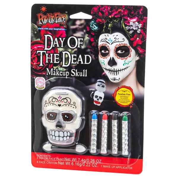 Day of the Dead Sugar Skull Meikkisetti
