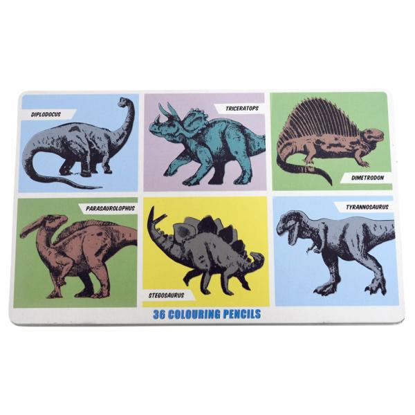 Puuvärit Dinosaurukset 36-pakkaus