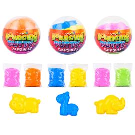 Pomppiva Muovailumassa Muotilla Kapselissa 30 g 3-pack