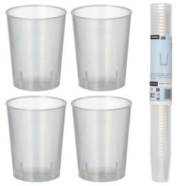 Snapsi Muovilasit Uudelleenkäytettävät 4cl 50 kpl