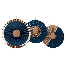 Koristeruusukkeet Tummansininen & Kulta