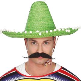 Meksikolainen Sombrero Olkihattu Vihreä