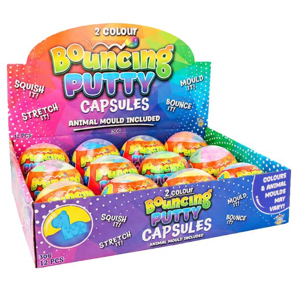 Pomppiva Muovailumassa Muotilla Kapselissa 30 g 3-pack
