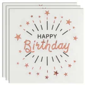 Lautasliinat Birthday Party Ruusukulta