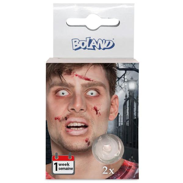 Piilolinssit Zombie Valkoinen