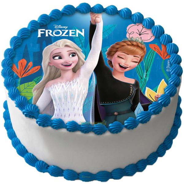 Kakkukuva Frozen Pyöreä