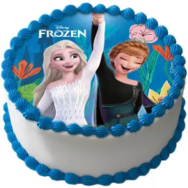 Kakkukuva Frozen Pyöreä