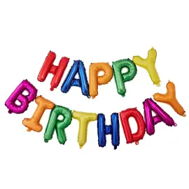 Ilmapalloviirinauha Sateenkaari Happy Birthday