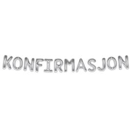 Ilmapallonauha Konfirmasjon Hopea