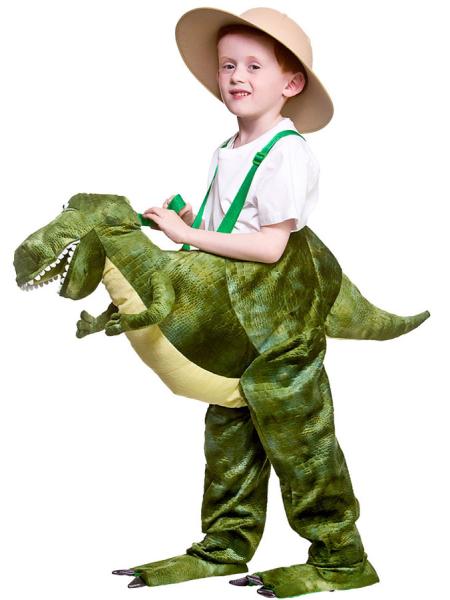 Naamiaisasu Dinosauruksella Ratsastava Deluxe Lasten