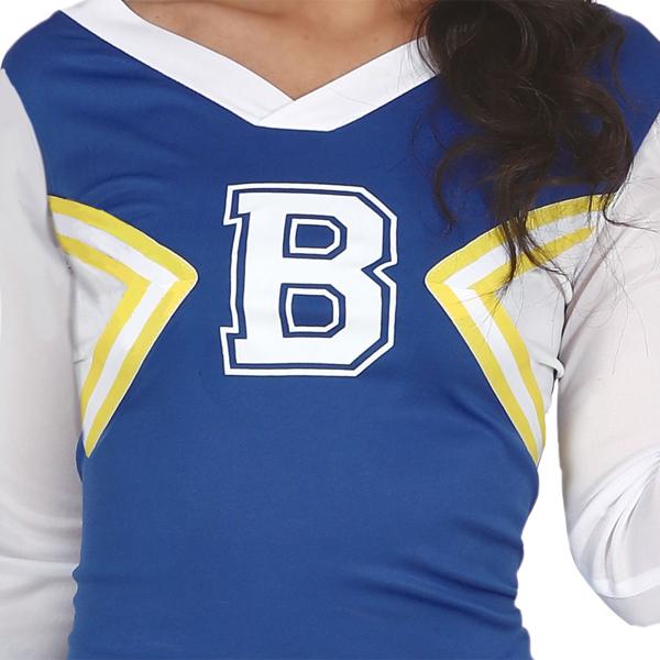 Cheerleader Naamiaisasu Sinivalkoinen