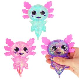 Squeeze Kimalteleva Aksolotli Lelu 12 cm