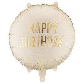 Py&ouml;re&auml; Folioilmapallo Happy Birthday Kermanv&auml;rinen 35 cm