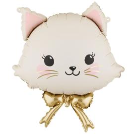 Folioilmapallo Kissa Rusetilla 50 x 60 cm