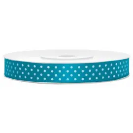 Turkoosi Satiininauha Pilkullinen 12 mm