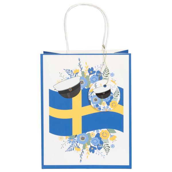 Ylioppilas Lahjakassi Ruotsin Lippu 18 x 10 x 23 cm