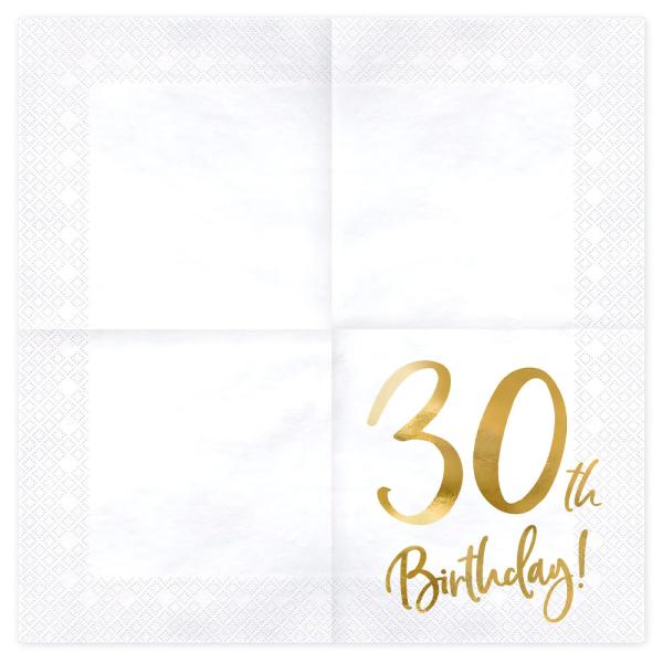 30th Birthday Lautasliinat Kulta