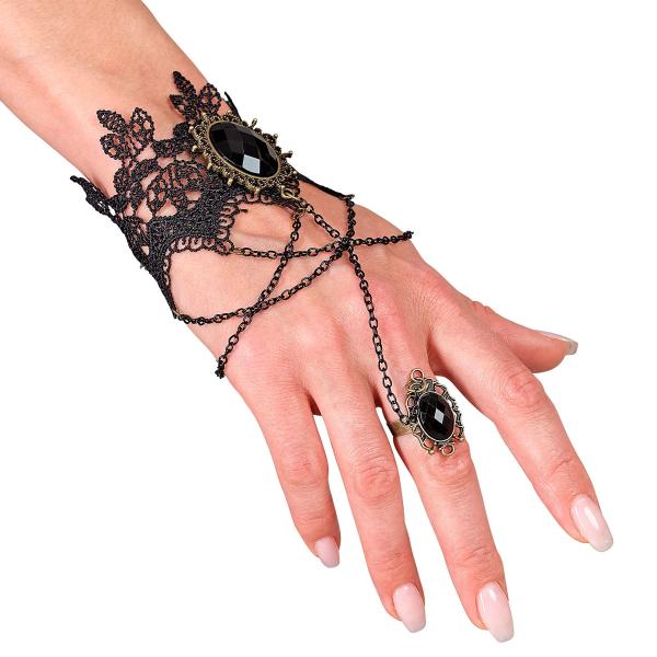 Pitsirannekoru Sormuksella Musta