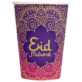 Eid Mubarak Pahvimukit 21cl 8 kpl