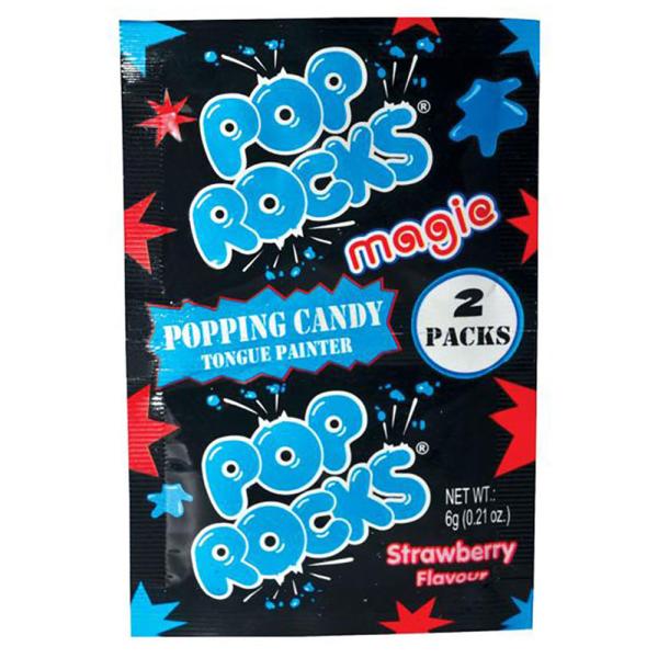 Pop Rocks Poksahtelevat Karkit Magic Mansikka 2-pakkaus