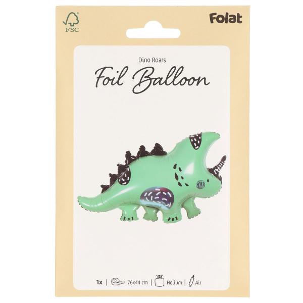 Folioilmapallo Vihreä Dinosaurus