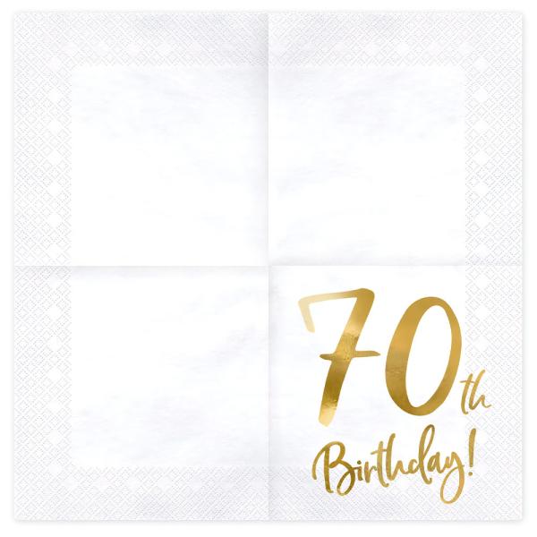 70th Birthday Lautasliinat Kulta
