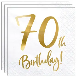 70th Birthday Lautasliinat Kulta