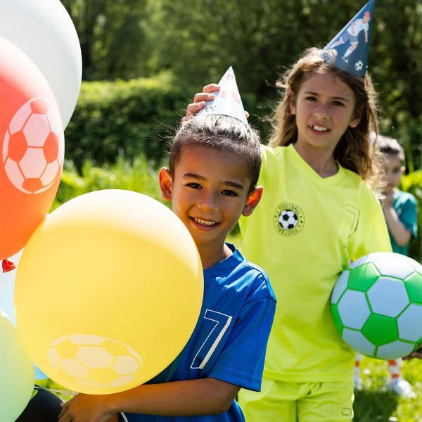 Lateksiilmapallot Jalkapallojuhlat 6 kpl