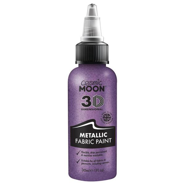 Cosmic Moon Metallinen Tekstiiliväri Violetti 30 ml