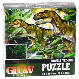 Pimeässä Hohtava Dinosaurus Palapeli