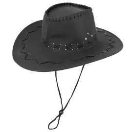 Musta Deluxe Cowboyhattu Narulla