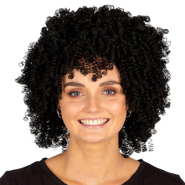 Lyhyt Afroperuukki Musta