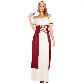 Keskiaikainen Brunhilda Naamiaisasu