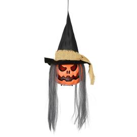 Riippuva Kurpitsapää Äänellä ja Valolla