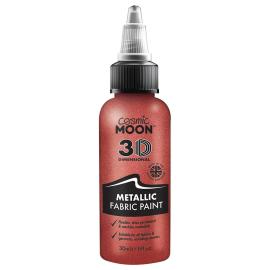 Cosmic Moon Metallinen Tekstiiliväri Punainen 30 ml