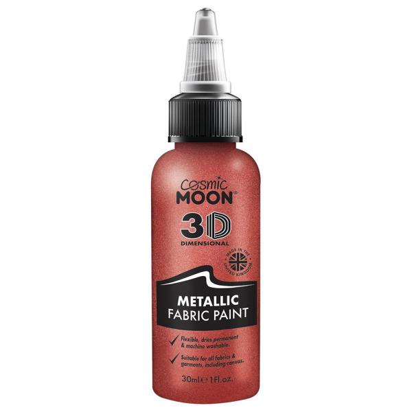 Cosmic Moon Metallinen Tekstiiliväri Punainen 30 ml