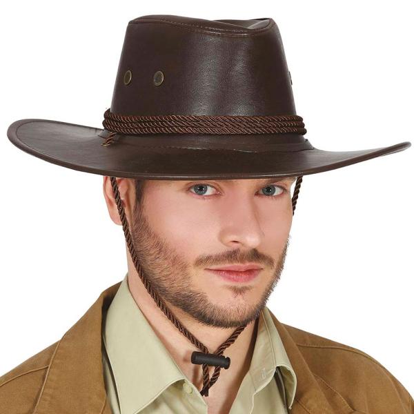 Cowboy Hattu Tummanruskea