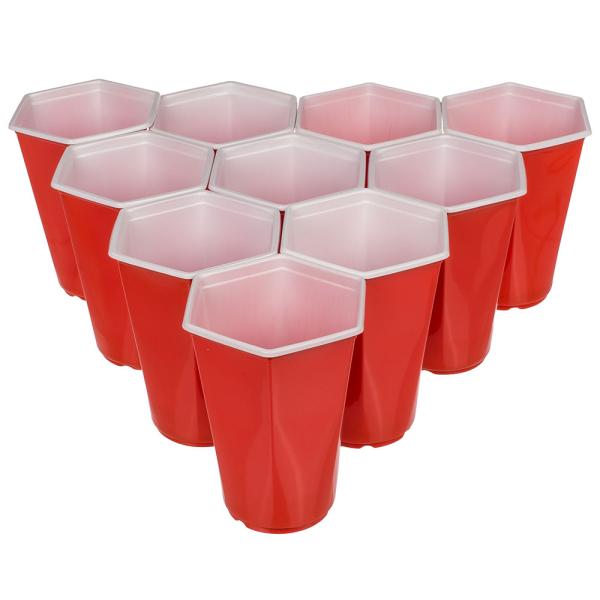 Kuusikulmainen Beer Pong Setti