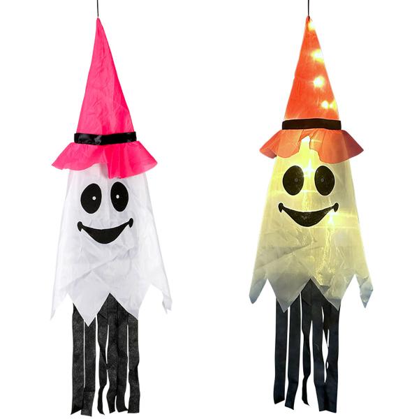 Riippuva Haamu LED-valolla 100 cm