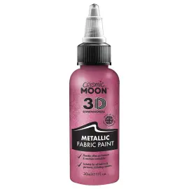 Cosmic Moon Metallinen Tekstiiliv&auml;ri Vaaleanpunainen 30 ml