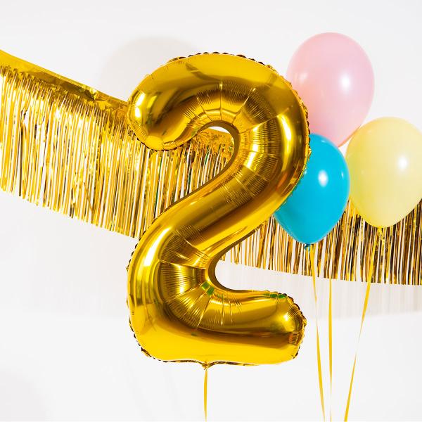 Numeroilmapallo Kulta 86 cm