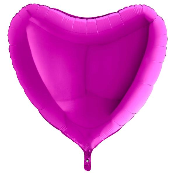 Folioilmapallo Sydän Violetti XL