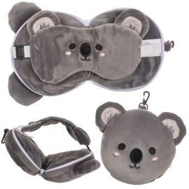 Koala Plyysi Matkatyyny ja Silmänaamio