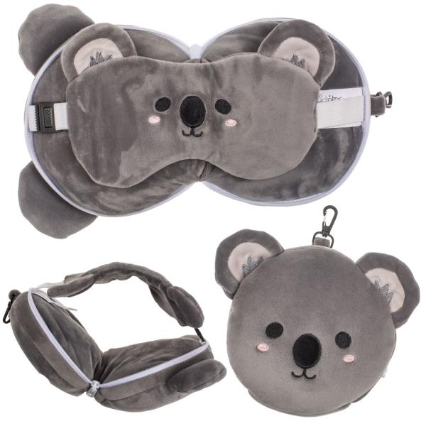 Koala Plyysi Matkatyyny ja Silmänaamio